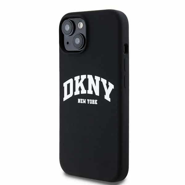 DKNY Liquid Silicone White Printed Logo MagSafe - θήκη για Apple iPhone 14 - Μαύρο - Image 2
