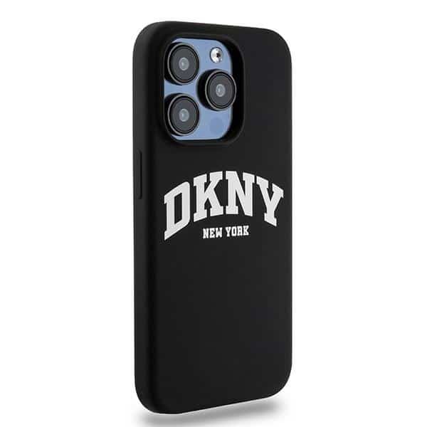 DKNY Liquid Silicone White Printed Logo MagSafe - θήκη για Apple iPhone 14 Pro - Μαύρο - Image 4
