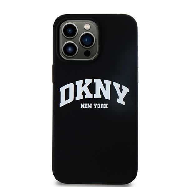 DKNY Liquid Silicone White Printed Logo MagSafe - θήκη για Apple iPhone 14 Pro Max - Μαύρο - Image 3