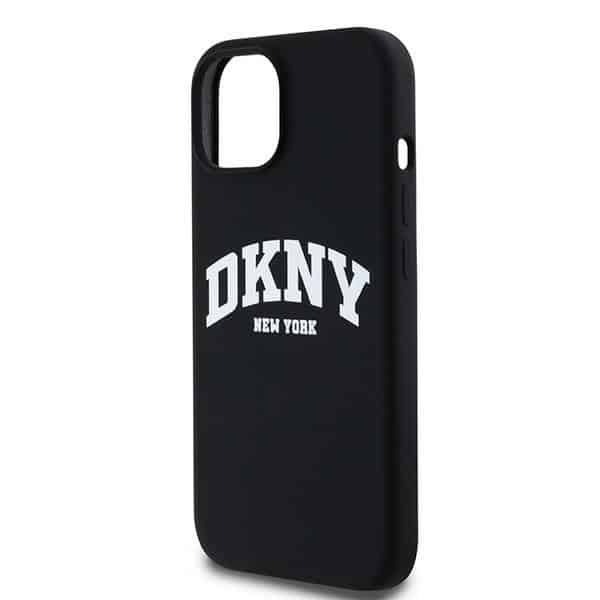 DKNY Liquid Silicone White Printed Logo MagSafe - θήκη για Apple iPhone 15 Plus - Μαύρο - Image 6