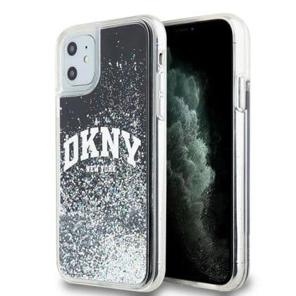 DKNY Liquid Glitter Big Logo - θήκη για Apple iPhone 11 - Μαύρο