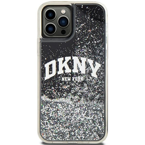 DKNY Liquid Glitter Big Logo - θήκη για Apple iPhone 12 / Pro - Μαύρο - Image 3