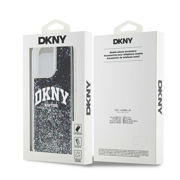 DKNY Liquid Glitter Big Logo - θήκη για Apple iPhone 13 Pro Max - Μαύρο - Image 8