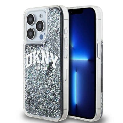 DKNY Liquid Glitter Big Logo - θήκη για Apple iPhone 14 Pro - Μαύρο