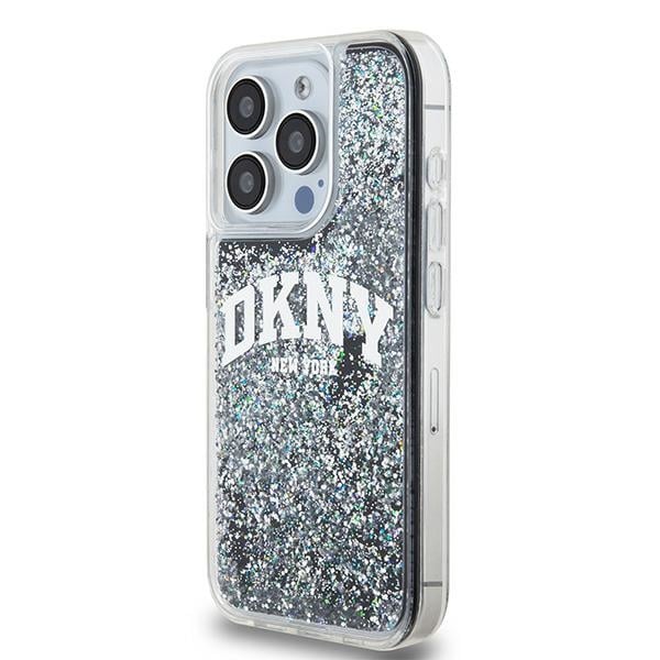 DKNY Liquid Glitter Big Logo - θήκη για Apple iPhone 14 Pro - Μαύρο - Image 2