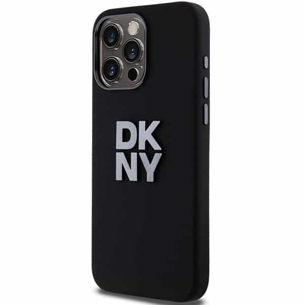 DKNY Liquid Silicone Metal Logo - θήκη για Apple iPhone 15 Pro - Μαύρο - Image 2