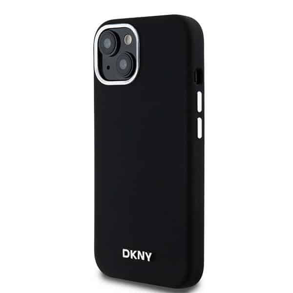 DKNY Liquid Silicone Small Metal Logo MagSafe - θήκη για Apple iPhone 14 - Μαύρο - Image 2