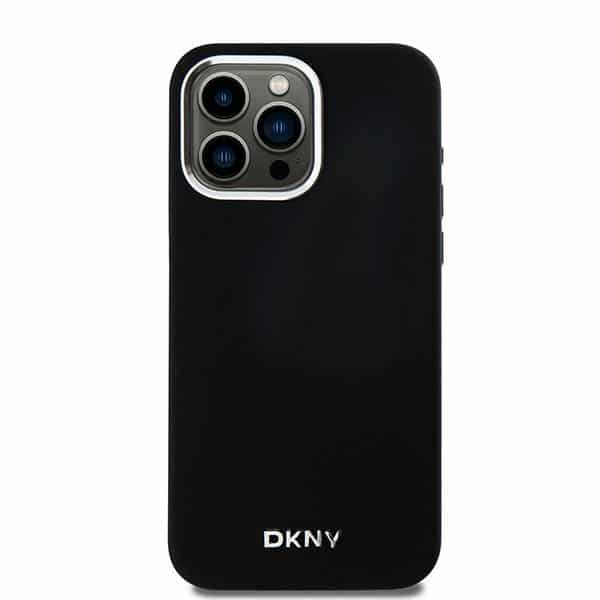 DKNY Liquid Silicone Small Metal Logo MagSafe - θήκη για Apple iPhone 14 Pro Max - Μαύρο - Image 3