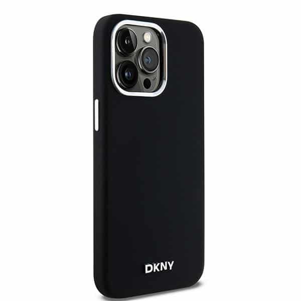 DKNY Liquid Silicone Small Metal Logo MagSafe - θήκη για Apple iPhone 14 Pro Max - Μαύρο - Image 4