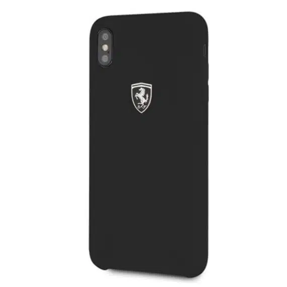 Ferrari Silicone - θήκη για Apple iPhone XS Max - Μαύρο
