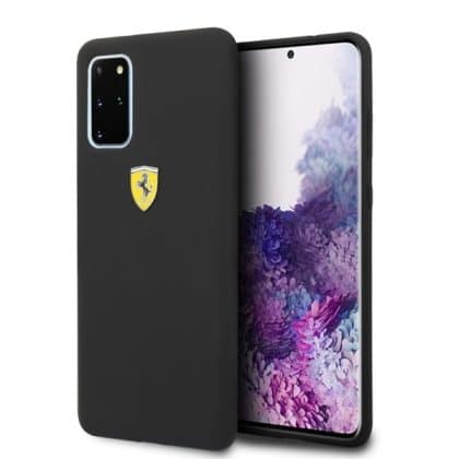 Ferrari Silicone - θήκη για Samsung Galaxy S20+ - Μαύρο