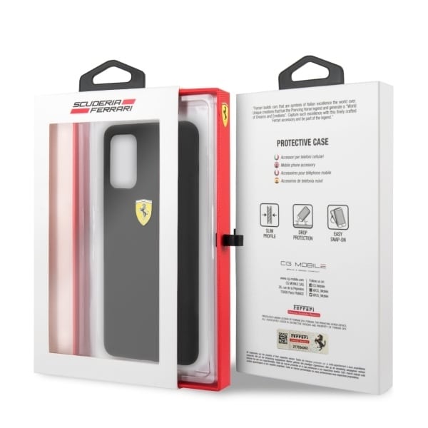 Ferrari Silicone - θήκη για Samsung Galaxy S20+ - Μαύρο - Image 7