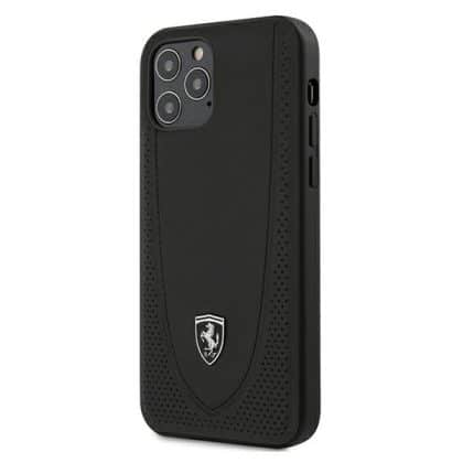 Ferrari Off Track Perforated - θήκη για Apple iPhone 12/12 Pro 6,1 - Μαύρο