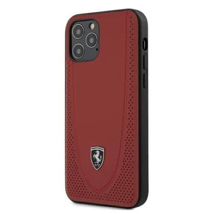 Ferrari Off Track Perforated - θήκη για Apple iPhone 12/iPhone 12 Pro 6,1" - Κόκκινο