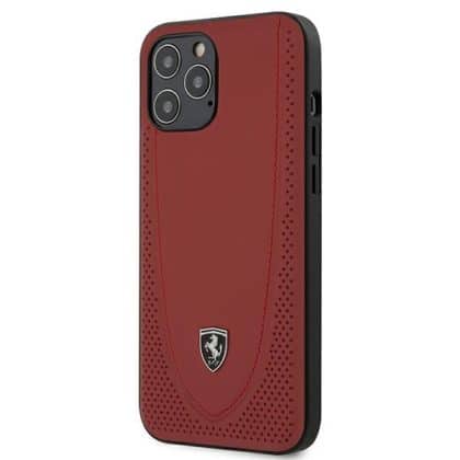 Ferrari Off Track Perforated - θήκη για Apple iPhone 12 Pro Max - Κόκκινο