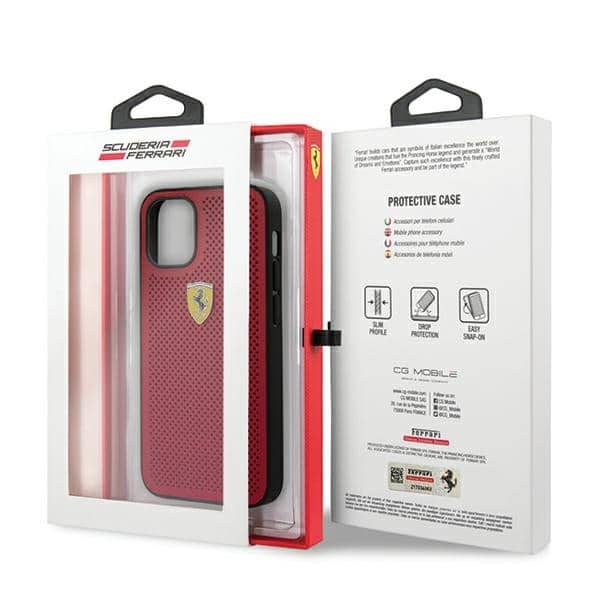 Ferrari On Track Perforated - θήκη για Apple iPhone 12 mini - Κόκκινο - Image 9