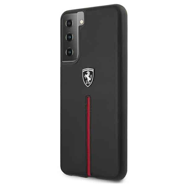 Ferrari Off Track Leather Nylon Stripe - θήκη για Samsung Galaxy S21+ 5G - Μαύρο - Image 2