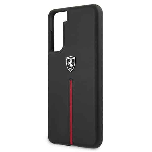 Ferrari Off Track Leather Nylon Stripe - θήκη για Samsung Galaxy S21+ 5G - Μαύρο - Image 6