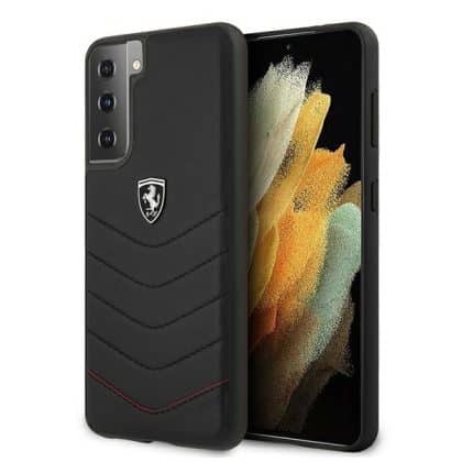 Ferrari Off Track Quilted - θήκη για Samsung Galaxy S21+ 5G - Μαύρο