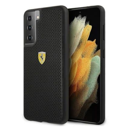 Ferrari On Track Perforated - θήκη για Samsung Galaxy S21+ 5G - Μαύρο