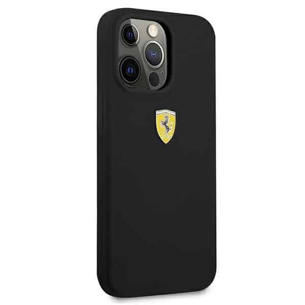Ferrari Silicone - θήκη για Apple iPhone 13 Pro Max - Μαύρο - Image 4