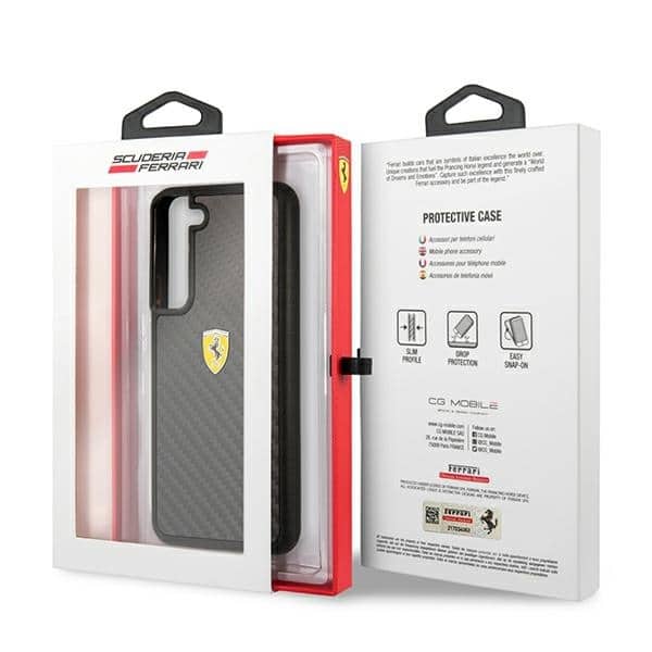 Ferrari On Track Real Carbon - θήκη για Samsung Galaxy S22 + S906 - Μαύρο - Image 8