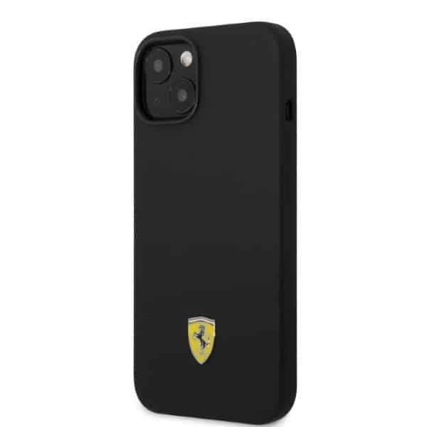Ferrari Silicone Metal Logo Magsafe - θήκη για Apple iPhone 14 Plus - Μαύρο - Image 2