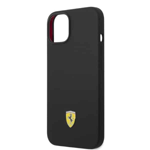 Ferrari Silicone Metal Logo Magsafe - θήκη για Apple iPhone 14 Plus - Μαύρο - Image 6