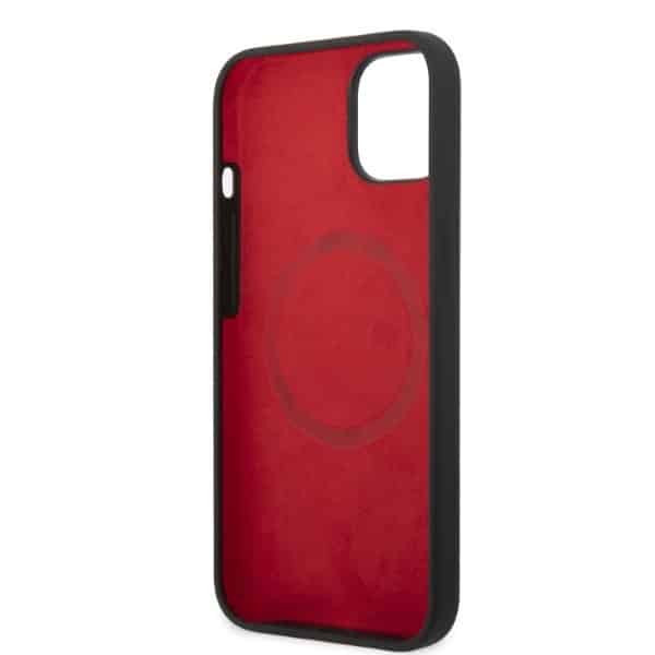 Ferrari Silicone Metal Logo Magsafe - θήκη για Apple iPhone 14 Plus - Μαύρο - Image 7