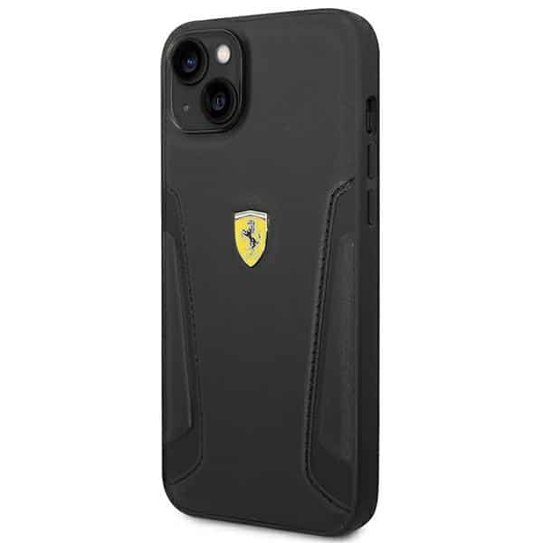 Ferrari Leather Stamp Sides - θήκη για Apple iPhone 14 Plus - Μαύρο - Image 2