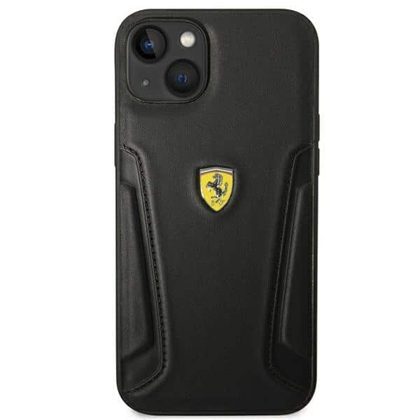 Ferrari Leather Stamp Sides - θήκη για Apple iPhone 14 Plus - Μαύρο - Image 3