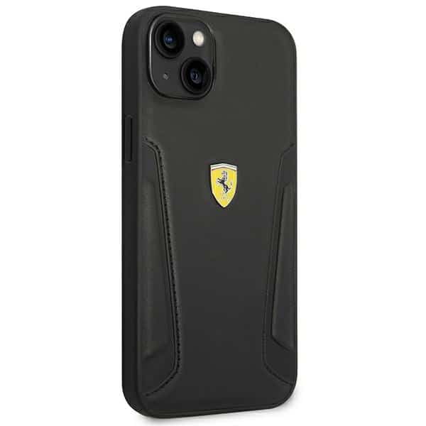 Ferrari Leather Stamp Sides - θήκη για Apple iPhone 14 Plus - Μαύρο - Image 4