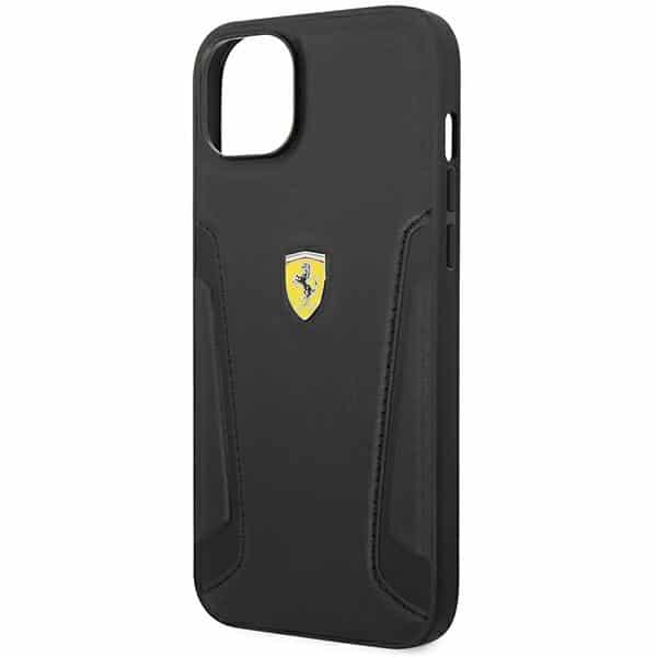 Ferrari Leather Stamp Sides - θήκη για Apple iPhone 14 Plus - Μαύρο - Image 6