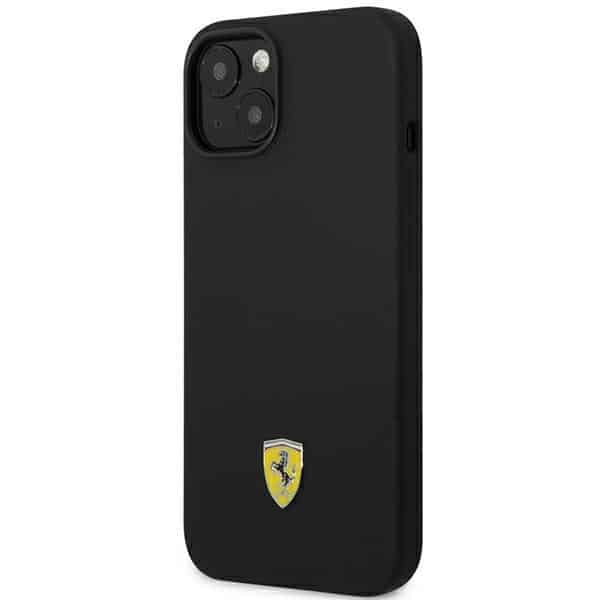 Ferrari Silicone Metal Logo - θήκη για Apple iPhone 14 Plus - Μαύρο - Image 2