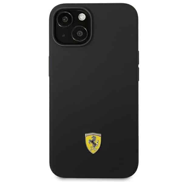 Ferrari Silicone Metal Logo - θήκη για Apple iPhone 14 Plus - Μαύρο - Image 3