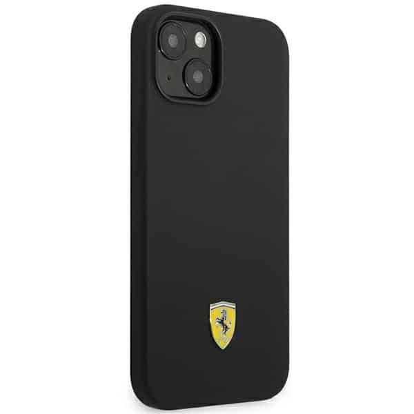 Ferrari Silicone Metal Logo - θήκη για Apple iPhone 14 Plus - Μαύρο - Image 4