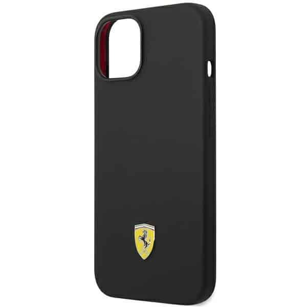 Ferrari Silicone Metal Logo - θήκη για Apple iPhone 14 Plus - Μαύρο - Image 6