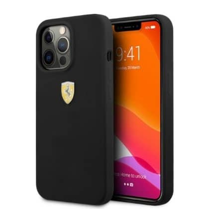 Ferrari Silicone - θήκη για Apple iPhone 13 Pro / - Μαύρο