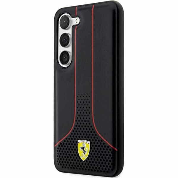 Ferrari Perforated 296 P - θήκη για Samsung Galaxy S23+ - Μαύρο - Image 2