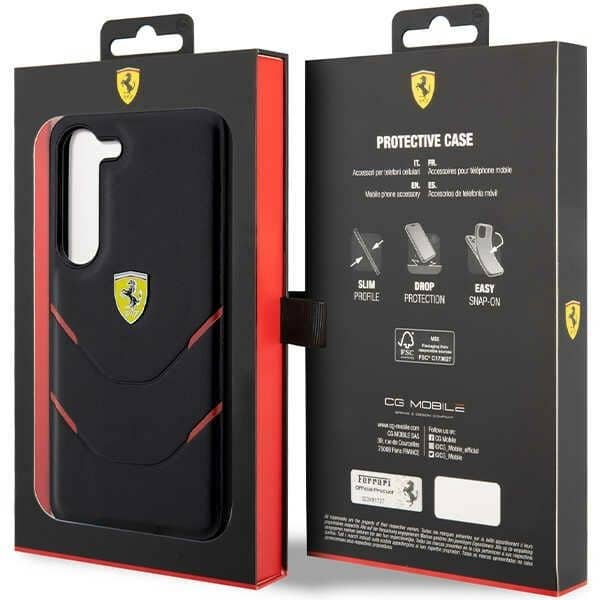 Ferrari Hot Stamp Lines - θήκη για Samsung Galaxy S23+ - Μαύρο - Image 8