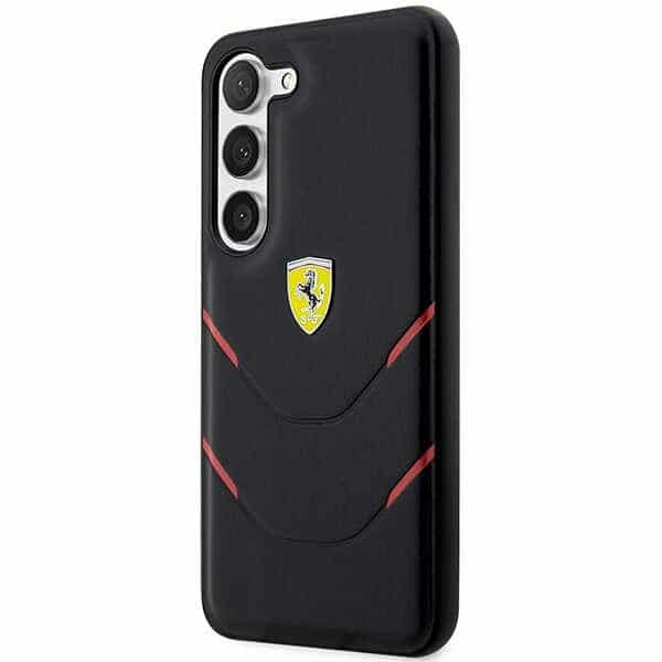 Ferrari Hot Stamp Lines - θήκη για Samsung Galaxy S23+ - Μαύρο - Image 2