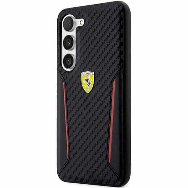 Ferrari Carbon Contrast Edges - θήκη για Samsung Galaxy S23+ - Μαύρο - Image 2