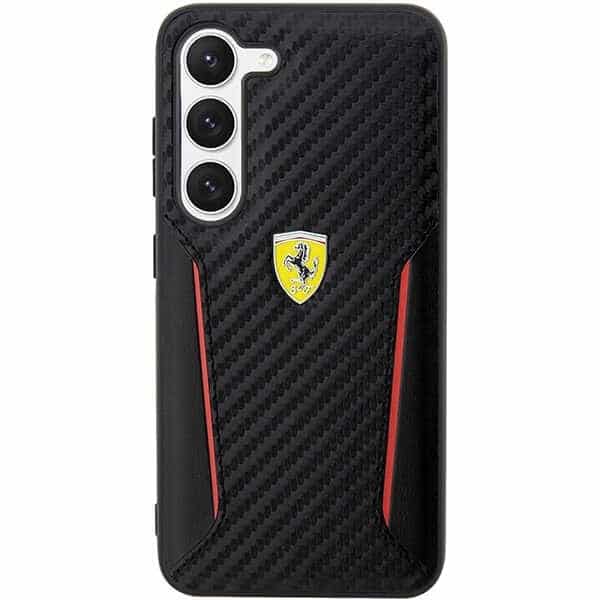 Ferrari Carbon Contrast Edges - θήκη για Samsung Galaxy S23+ - Μαύρο - Image 3