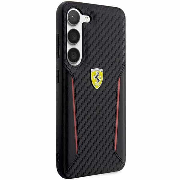 Ferrari Carbon Contrast Edges - θήκη για Samsung Galaxy S23+ - Μαύρο - Image 4