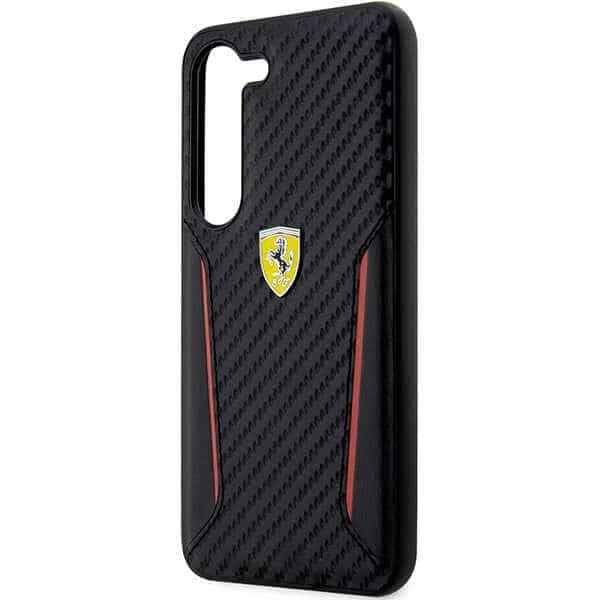 Ferrari Carbon Contrast Edges - θήκη για Samsung Galaxy S23+ - Μαύρο - Image 6