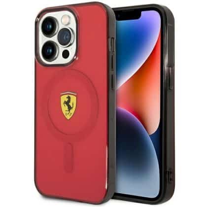 Ferrari Translucent Magsafe - θήκη για Apple iPhone 14 Pro - Κόκκινο