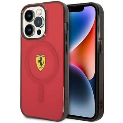 Ferrari Translucent Magsafe - θήκη για Apple iPhone 14 Pro Max - Κόκκινο