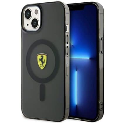 Ferrari Translucent Magsafe - θήκη για Apple iPhone 14 Plus - Μαύρο