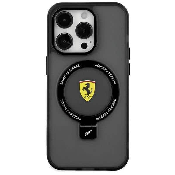 Ferrari Ring Stand 2023 Collection MagSafe - θήκη για Apple iPhone 15 - Μαύρο - Image 3