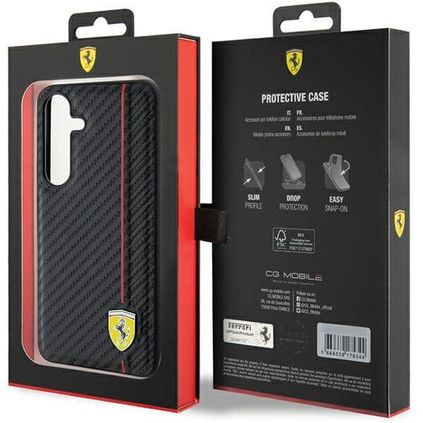 Ferrari Carbon - θήκη για Samsung Galaxy S24+ - Μαύρο - Image 8